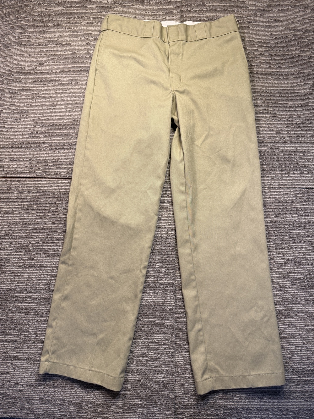 Dickies 874 Original Fit Pants Mens 32x30 Beige Canvas Straight Khaki Workwear